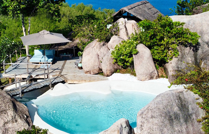 Chambre suite spacieuse de luxe Seychelles