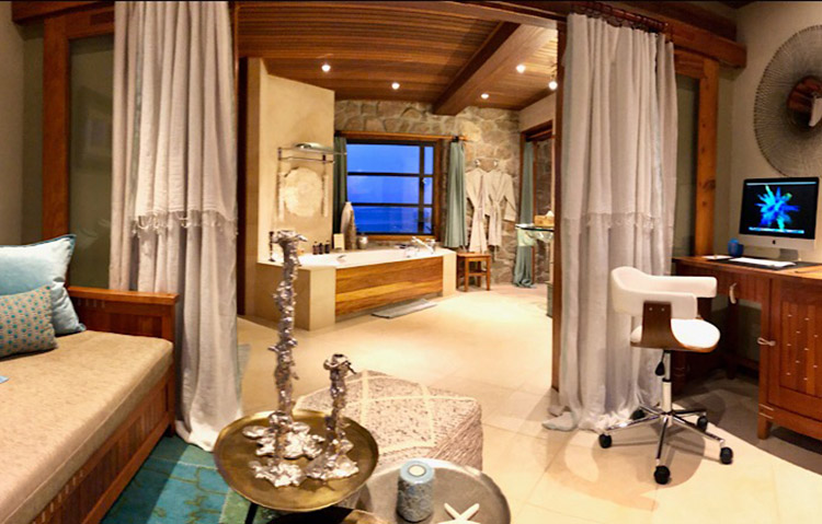 Chambre suite spacieuse de luxe Seychelles