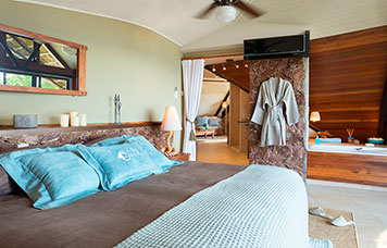 Chambre suite luxueuse et moderne Seychelles