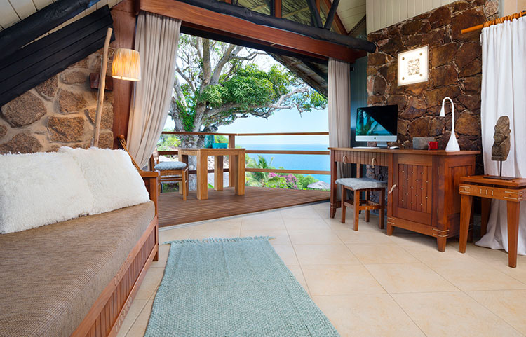 Chambre de très grande classe hôtel Seychelles