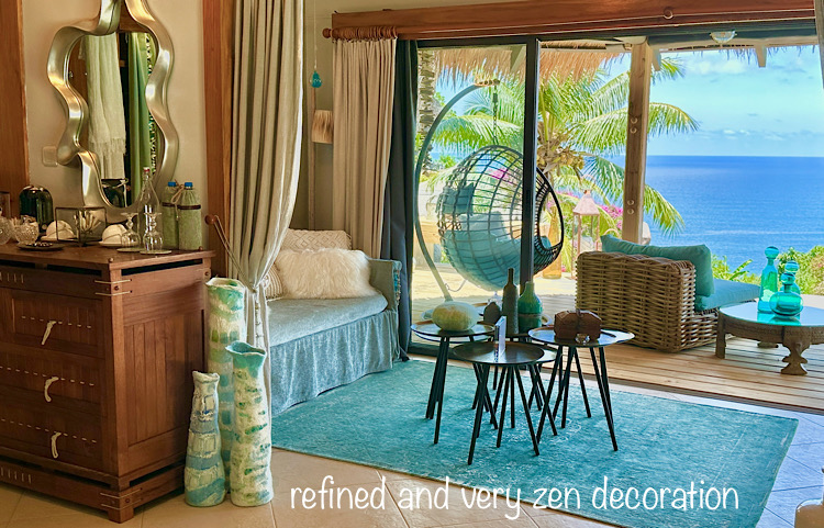 Luxurious villa room with panoramic see view Seychelles