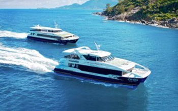 Transfert Mahé-Praslin bateau ferry Seychelles