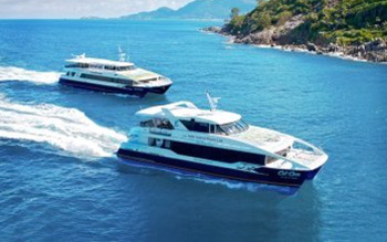 Mahé Praslin tranfer by ferry boat Seychelles