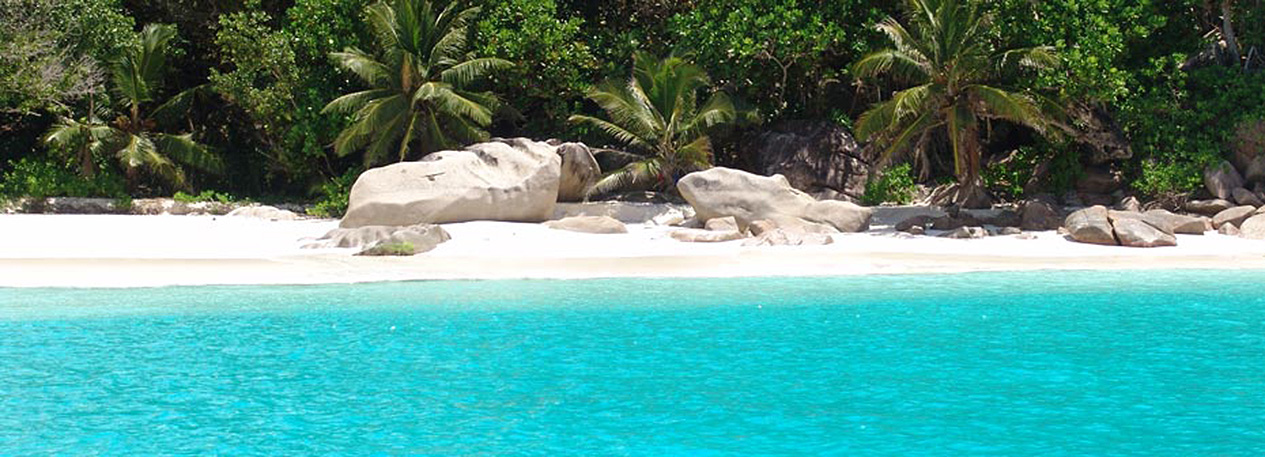 Idyllic and dream beaches in Seychelles Indian Ocean